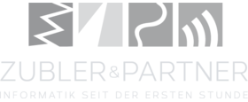 Logo der Zubler & Partner AG in Grautönen