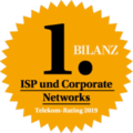 Bilanz Telekom Rating 2019 Siegel